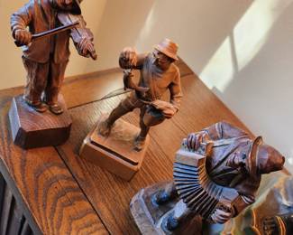 Handcarved Wooden Figures. 