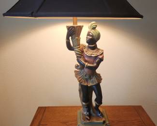 Vintage Collectible Italian Blackamoor Lamps