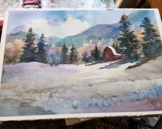 Original Water Color by Carol Orr. 