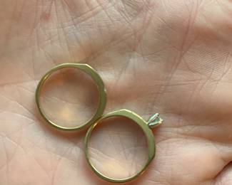 Antique wedding ring set 