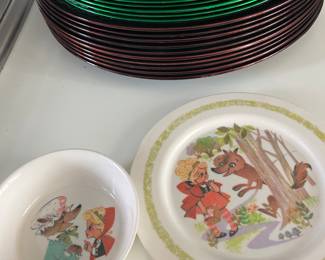 Vintage Childs/ Plate and Bowl