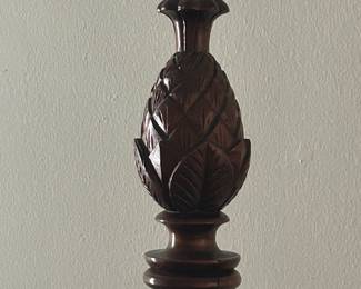 Unusual Pineapple Posts on this bed!