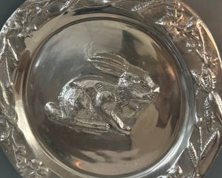 Pewter "Bunny" Plate!