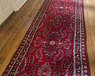 Hand Knotted Persian Runner....bright colors!