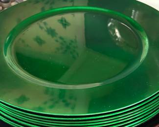 Red and Green Chargers....ready for Christmas!