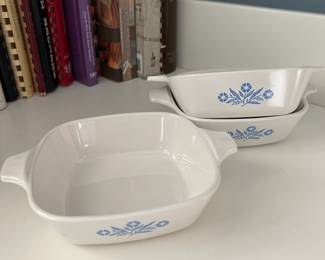 Vintage Corning Ware Dishes with Flowers!
