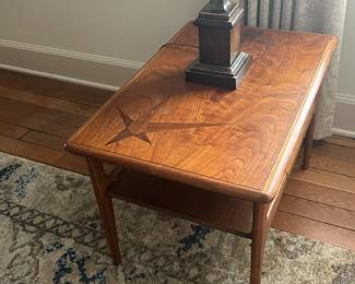 Mid Century Modern Side Table w/Star Inlay!