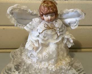 Vintage Christmas Angel Tree Topper