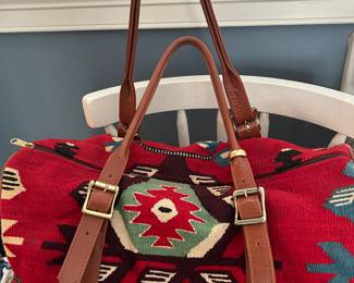 Hand woven bag made in Plano, Texas