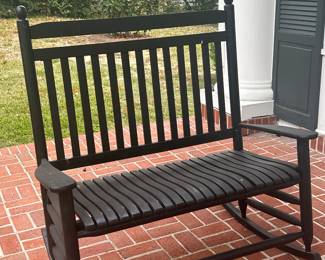 Rocking Bench.....just right for the front porch!