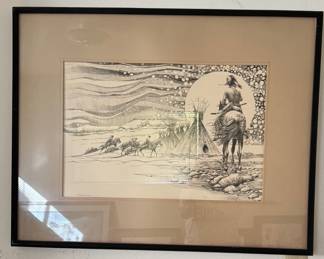 Artist Robert R. Auth framed, signed and numbered prints.