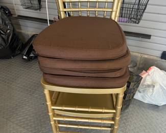 4 Faux Bamboo Party Chairs