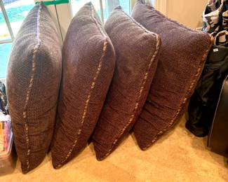 Very large brown pillows