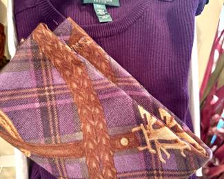 Ralph Lauren Sweater Scarf Set