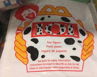 Vintage Ronald McDonald gift bags. Would heck effect to use for party favors.