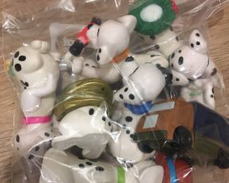 Sold in Lots /101 Dalmatian dogs collection. Also perfect for party favors