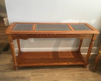 Oak sofa/ console table