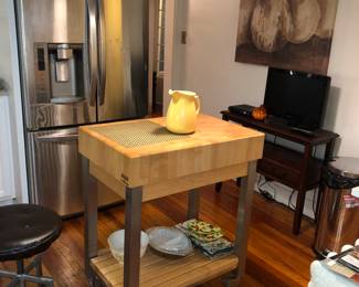 Boos butcher block island