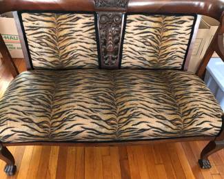 Antique city with cool tiger upholstery