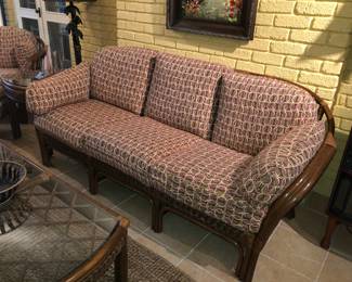 Rattan sofa