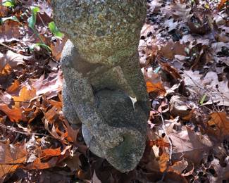 Vintage cement garden statue