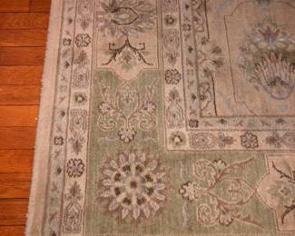 Fine wool rug in dining room