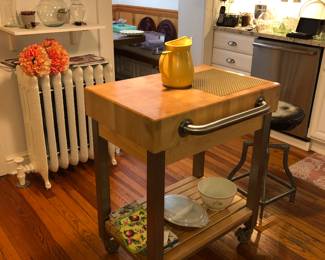 Boos butcher block island