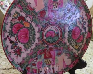 Rose Famille plate - Hong Kong