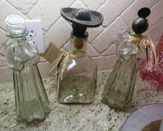 Jan Barboglio new with tag decanters, glass angel decanter