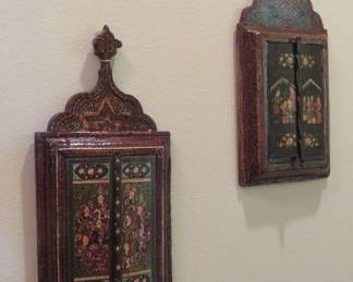 Persian painted wall mirrors