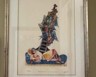 Amram Ebgi - "Jacob Dreams of a Ladder" - signed/numbered lithograph