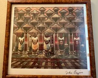 John Biggers signed print