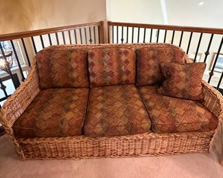 Rattan 3  cushion sofa
