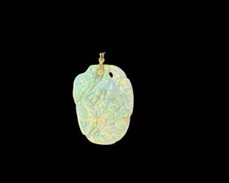 Opal and 14K  pendant 