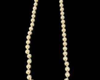 Vintage TAXCO Sterling Bead Necklace 