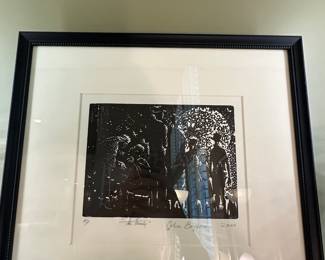 John Biggers - signed and numbered relief print - "The Family" 