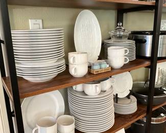 Tulowice (Poland) white Stoneware set 