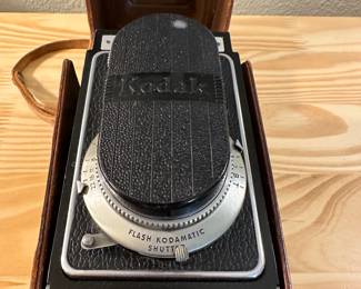 Vintage Kodak camera with leather case 