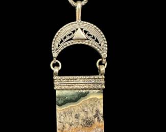 Sterling and Crystal Necklace