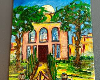 Dahlia Woods (local Dallas artist) original oil on canvas