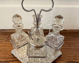 Antique cruet set 