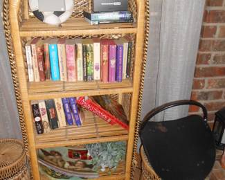 another Wicker Shelf & Books