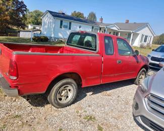 2003 Ford f150 extended cab. V6. 8 ft bed. 127,000 miles. Runs and drives. Has some dents. Cloth interior.