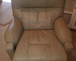 Leather recliner