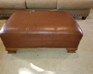 Leather coffee table/footrest