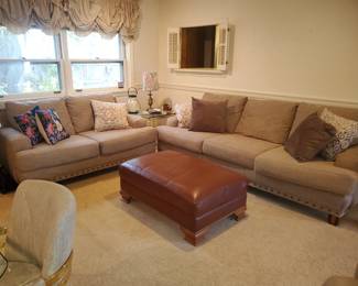 Sofa and matching loveseat