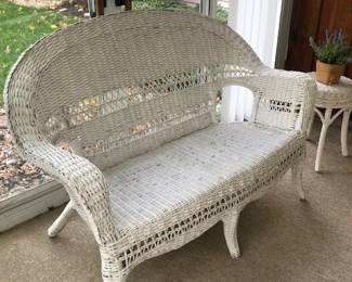 Wicker Loveseat