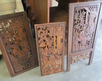wood carved pannels