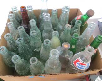 vintage pop bottles