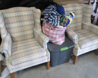 two arm chairs